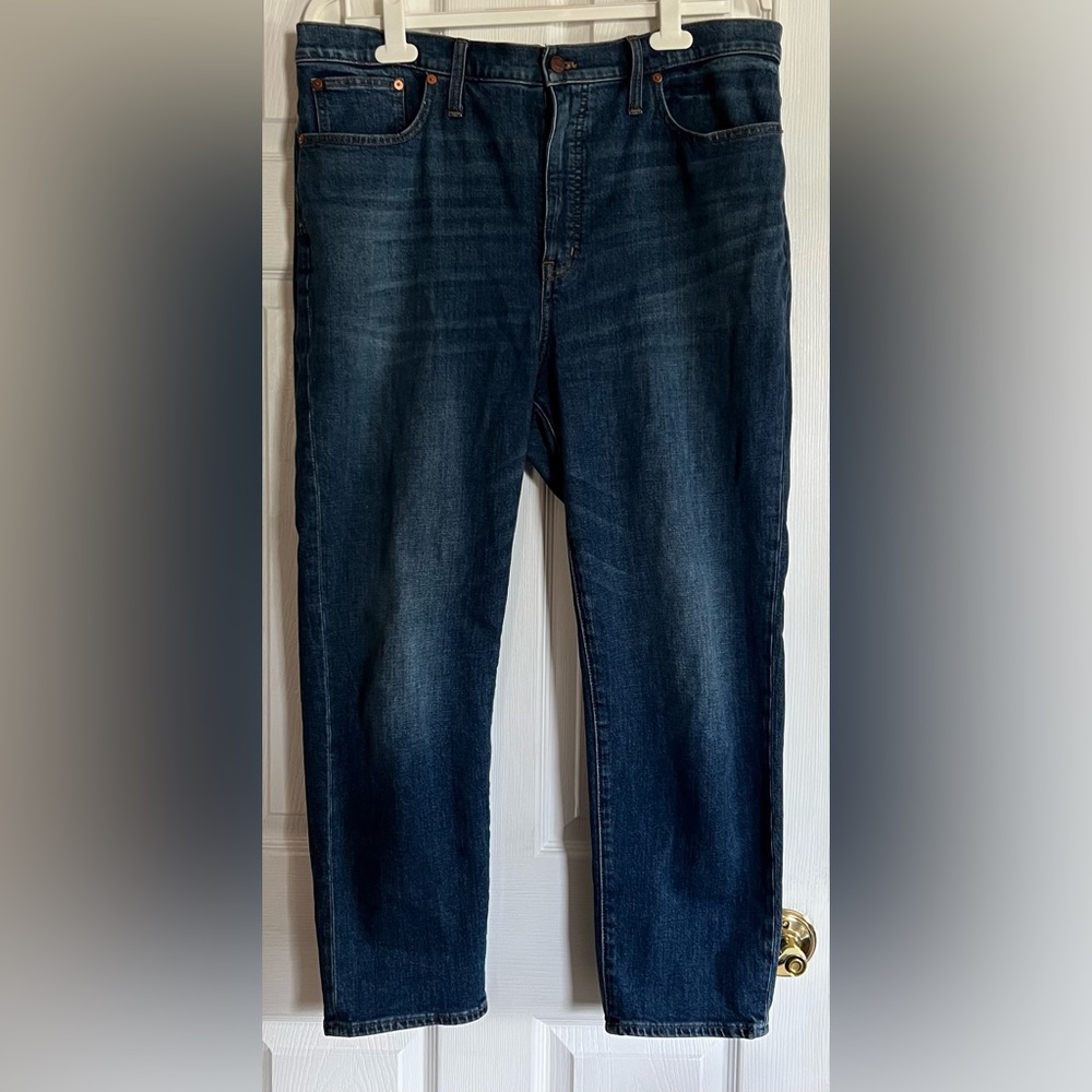 Madewell Women's Straight Leg Jeans - Dark Blue